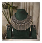 Beautiful Designer Pearl Hangings Jaal Neckpiece With Earrings (earrings can be different)