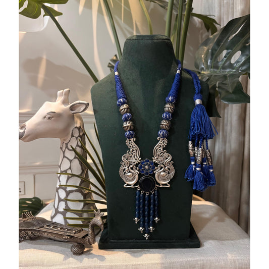 Beautiful Designer Peacock Stone Embedded Pendant Necklace