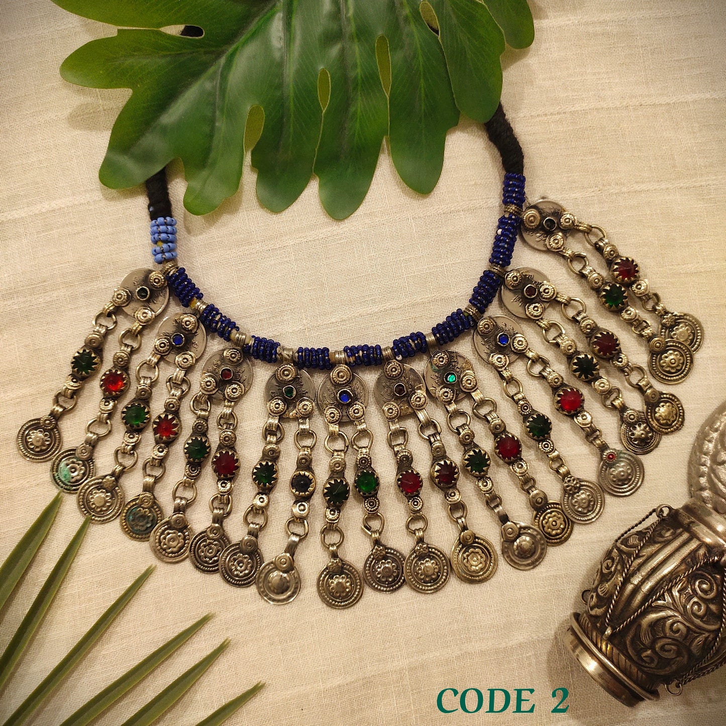 Beautiful Afghani Vintage Coin Necklace