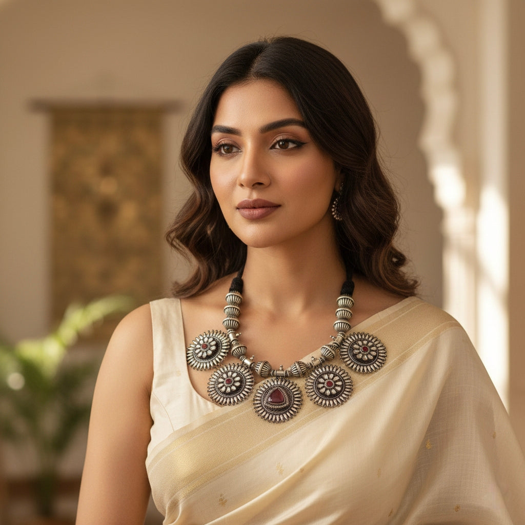 Beautiful Designer Stone Embedded Neckpiece