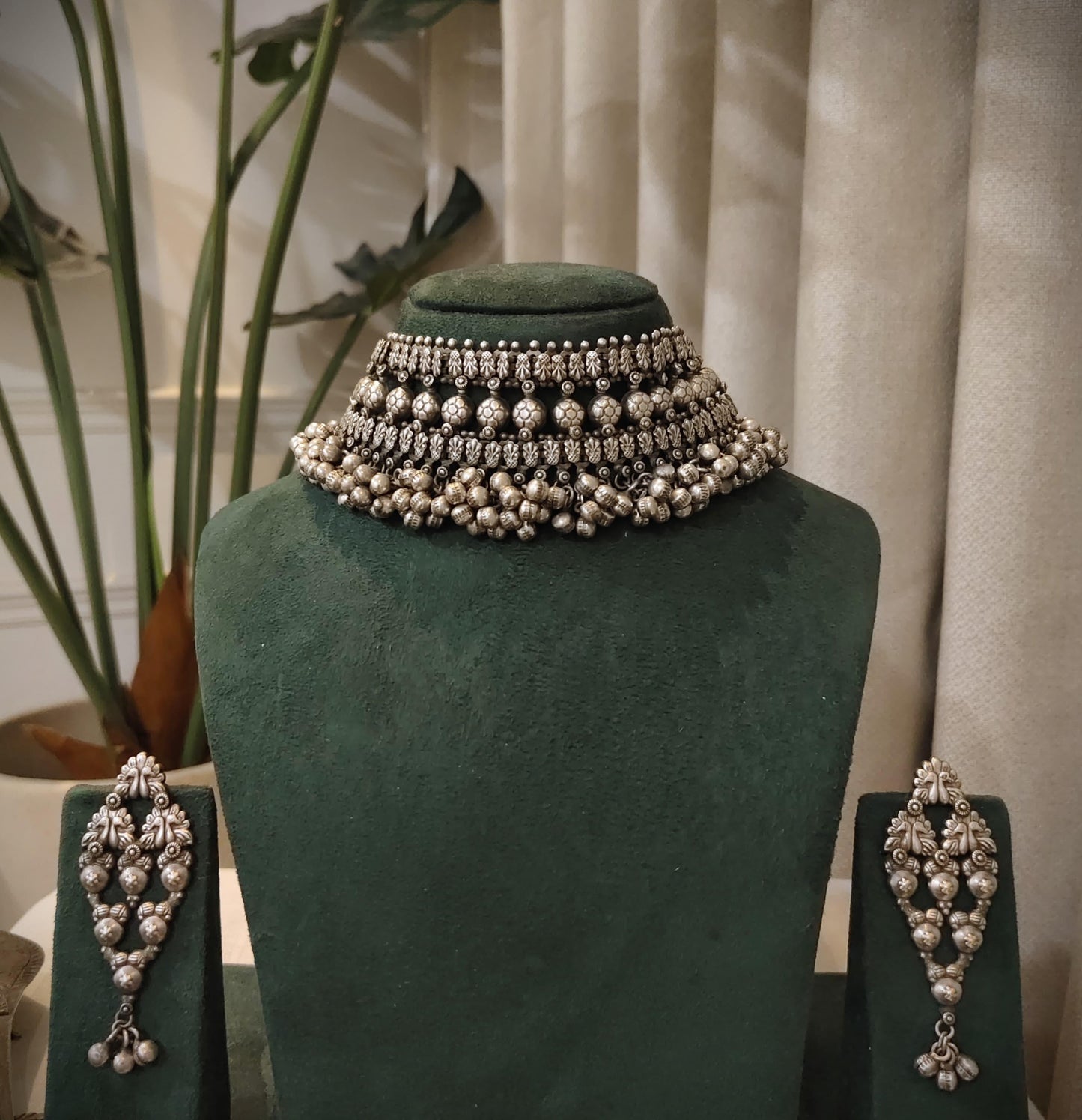 Beautiful Designer Kolhapuri Choker With Earrings