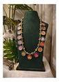 Beautiful Designer Painting Mix Dual Tone Necklace