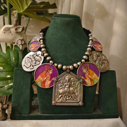 Beautiful Designer Painting Paatri Mix Neckpiece