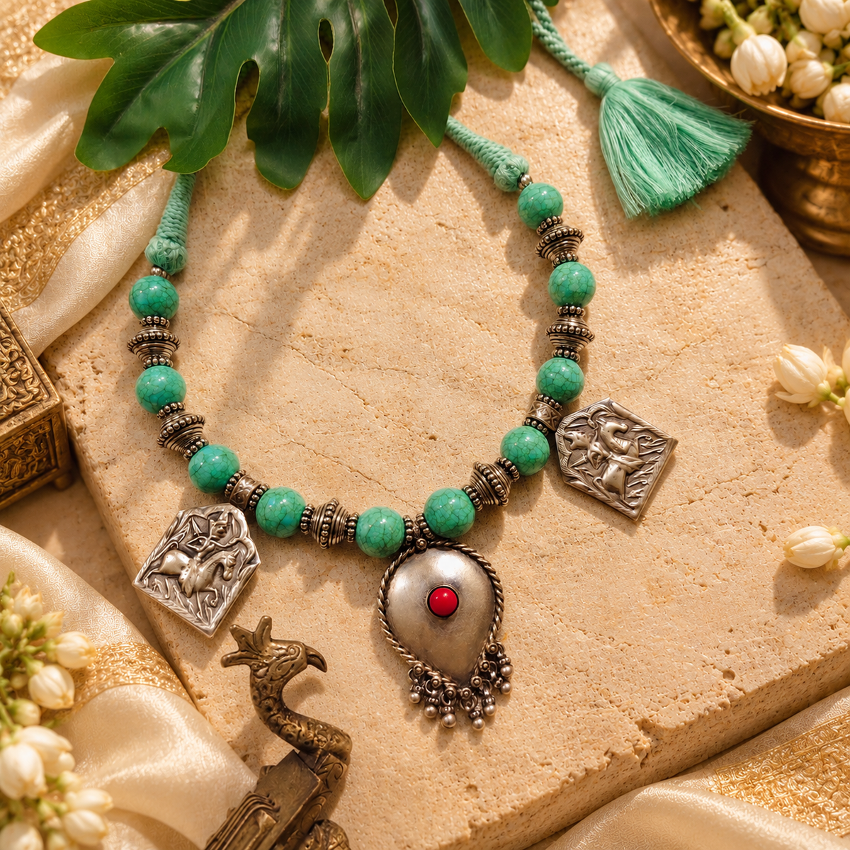 Beautiful Designer Paatri Mix Neckpiece