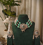 Beautiful Designer Beaded Neckpiece With Earrings