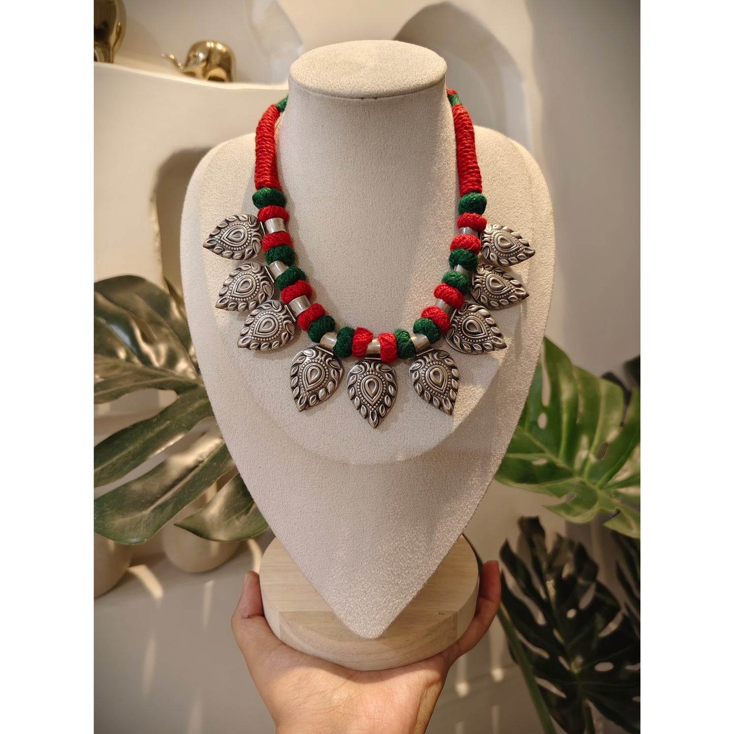 Beautiful Designer Paatri Dual Color Necklace