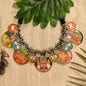 Beautiful Designer Overlapping Painting Mix Neckpiece