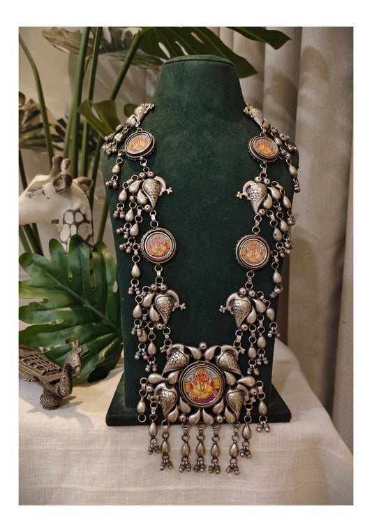Beautiful Designer Painting Tota Necklace