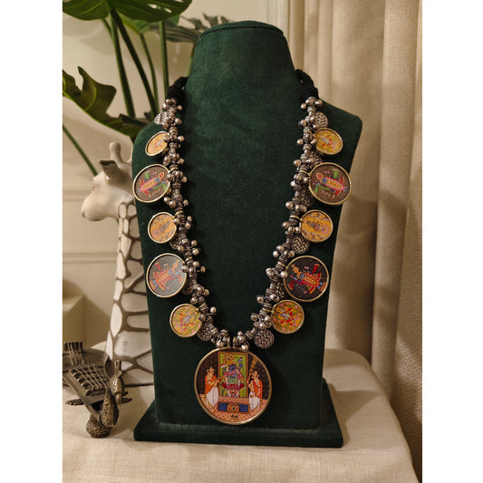 Beautiful Designer Painting Long Necklace