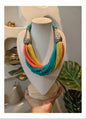 Beautiful Designer Twisted Beads Mix Statement Necklace