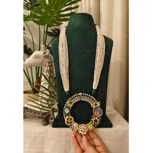 Beautiful Designer Fusion Pendant Long Necklace