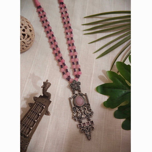 Beautiful Designer Stone Embedded Beaded Necklace