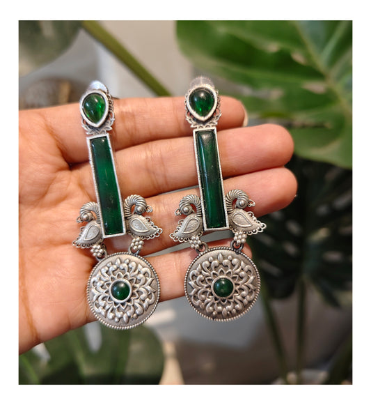 Beautiful Designer Stone Embedded Earrings