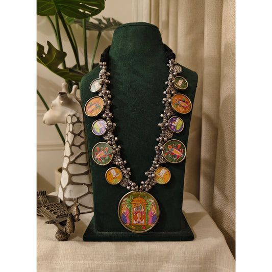 Beautiful Designer Painting Long Necklace