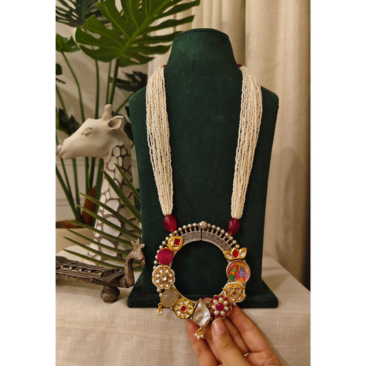 Beautiful Designer Fusion Pendant Long Necklace