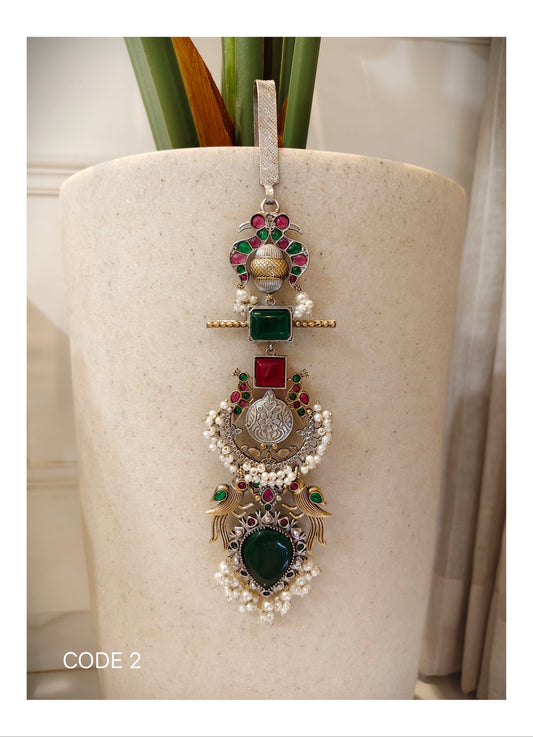 Beautiful Designer Stone Embedded Dual Tone Long Chaabi Gutchha (worn on the waist)
