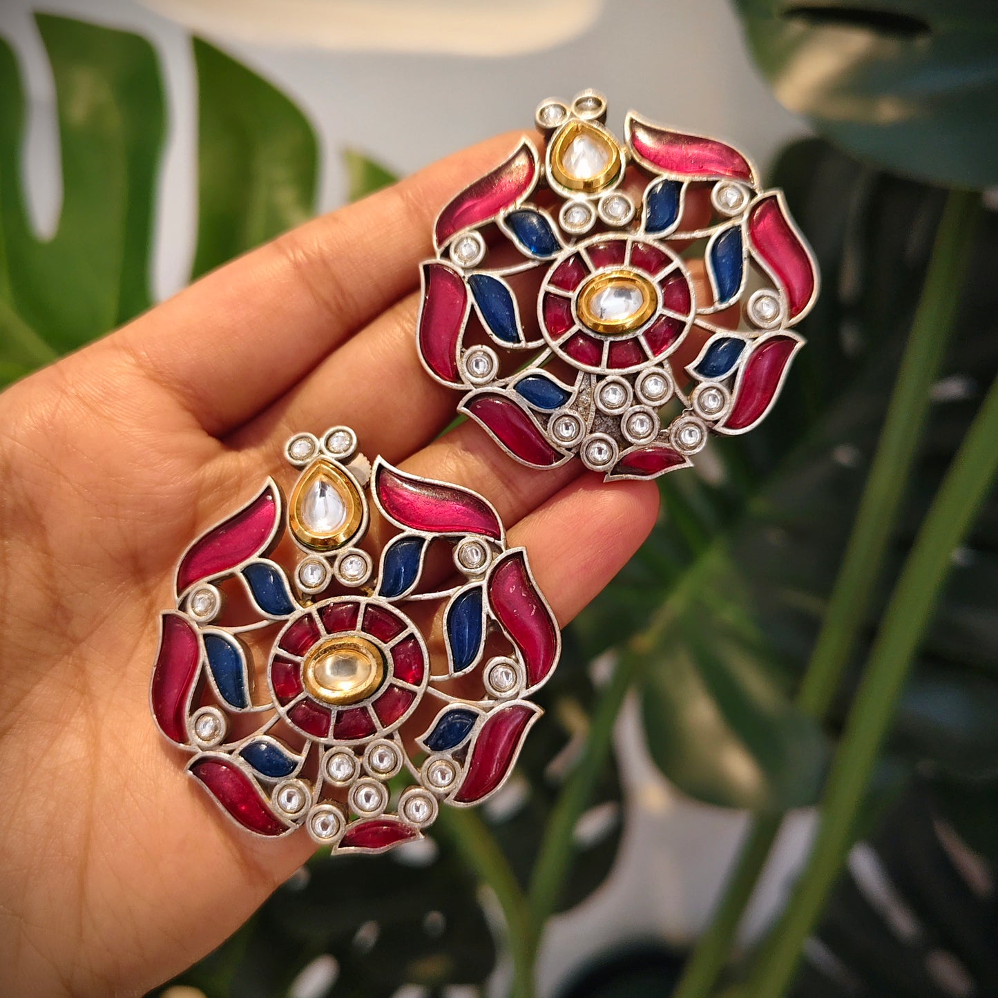 Beautiful Designer Kempstone Earrings