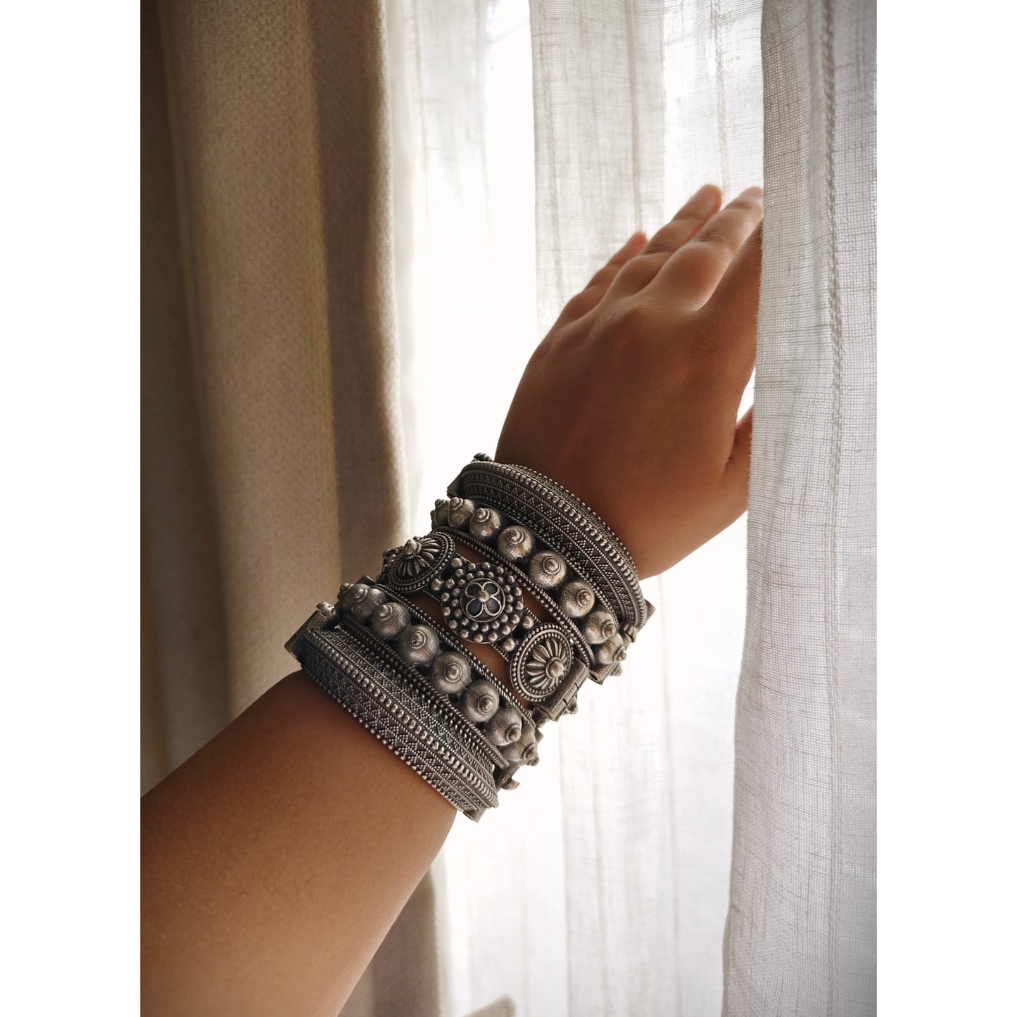 Beautiful Designer Adjustable Kada Set Of 5