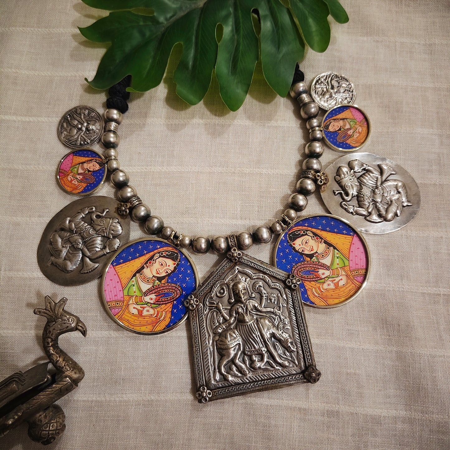 Beautiful Designer Painting Paatri Mix Neckpiece
