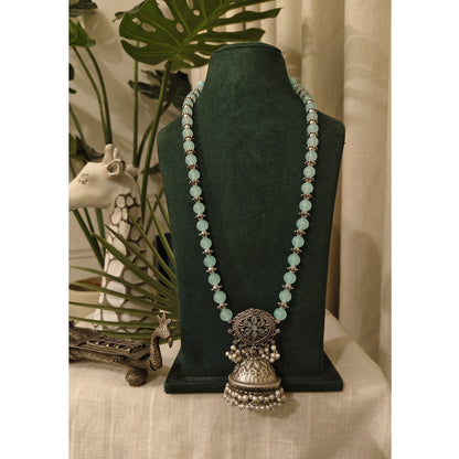 Beautiful Designer Stone Embedded Pendant Beaded Necklace