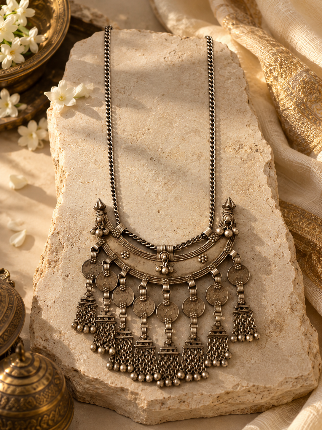 Beautiful Tribal Chaand Vintage Long Necklace