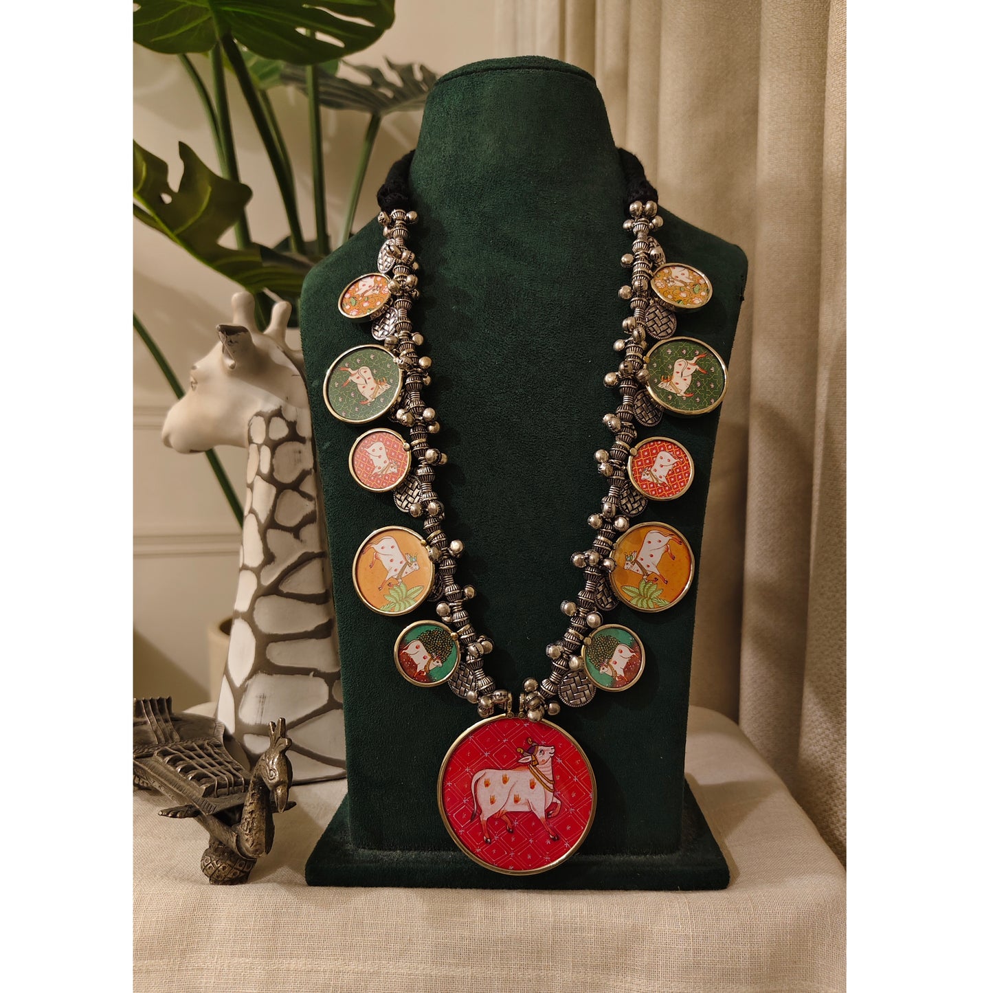 Beautiful Designer Painting Long Necklace