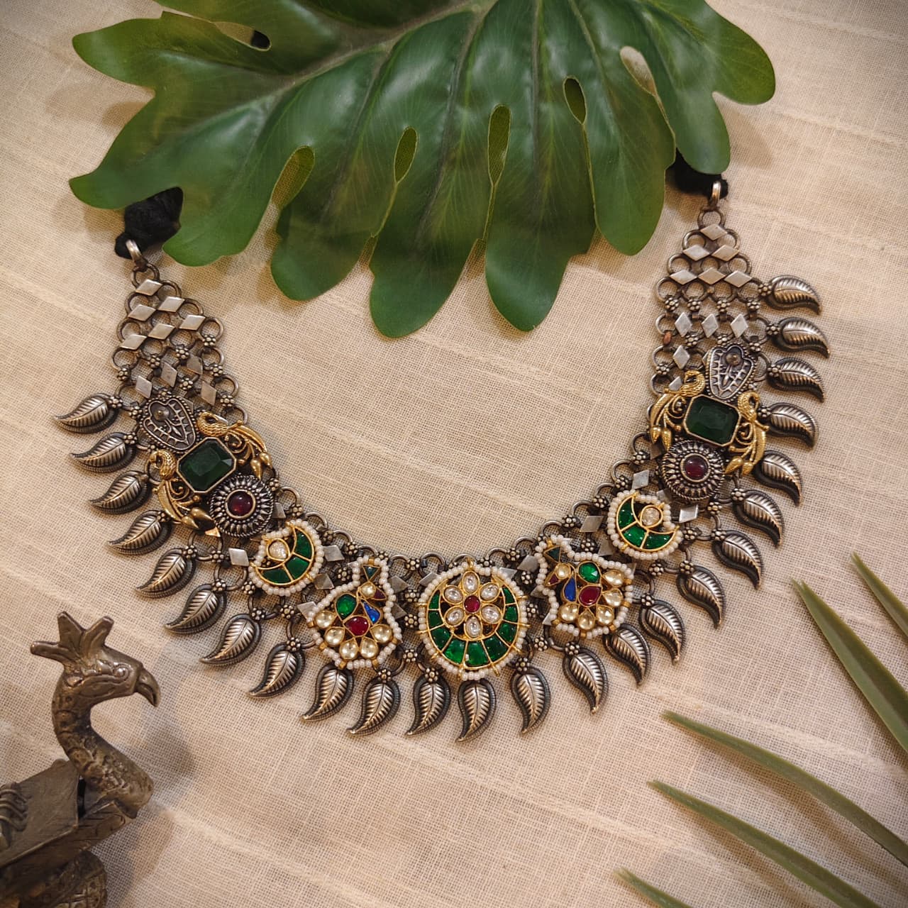 Beautiful Designer Kundan Detailing Jaal Patta Neckpiece