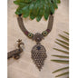 Beautiful Designer Stone Embedded Kundan Detailing Pendant Neckpiece