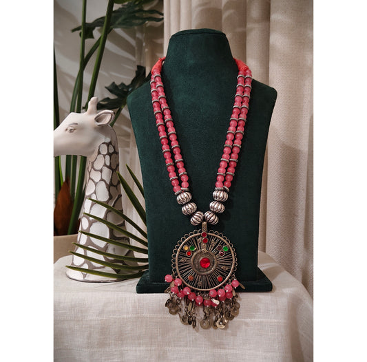 Beautiful Designer Vintage Afghani Pendant Necklace