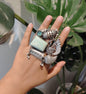 Beautiful Designer Fusion Stone Embedded Adjustable Ring