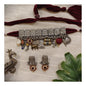 Beautiful Designer Choker With Charms Mix Latkan & Earrings