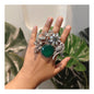 Beautiful Designer Stone Embedded Fusion Adjustable Ring