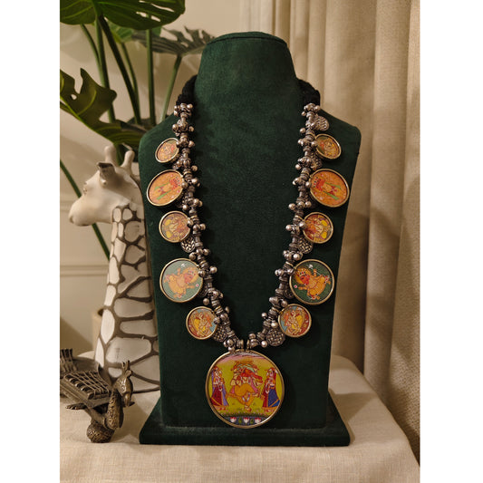 Beautiful Designer Painting Long Necklace