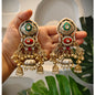 Beautiful Designer Apala Polish Thappa Work Lightweight Earrings