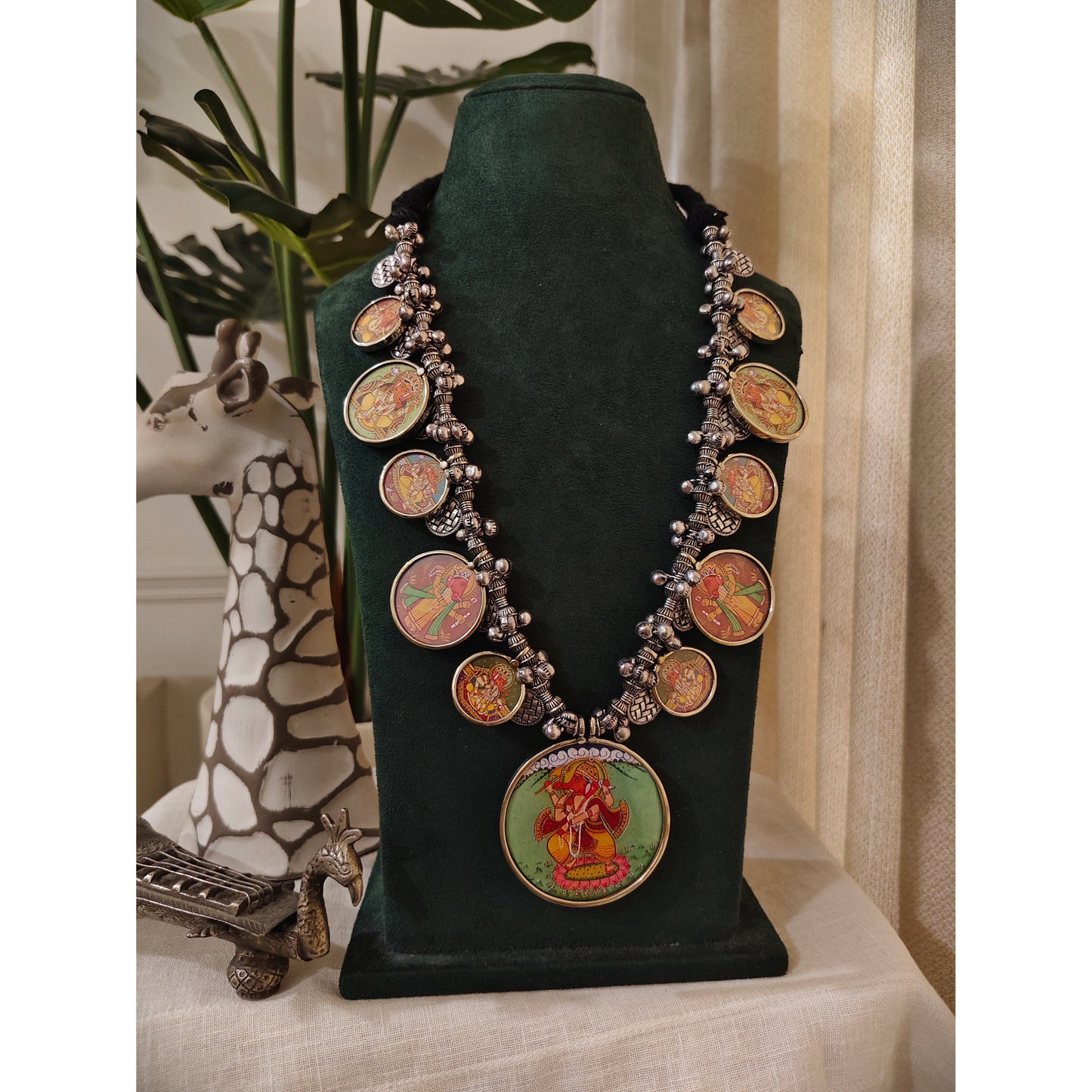 Beautiful Designer Painting Mix Long Necklace