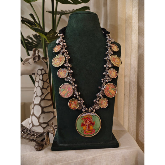 Beautiful Designer Painting Mix Long Necklace