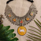 Beautiful Designer Painting Mix Jaal Patta Neckpiece