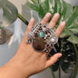 Beautiful Designer Fusion Stone Embedded Adjustable Ring