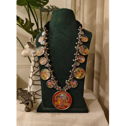 Beautiful Designer Painting Long Necklace