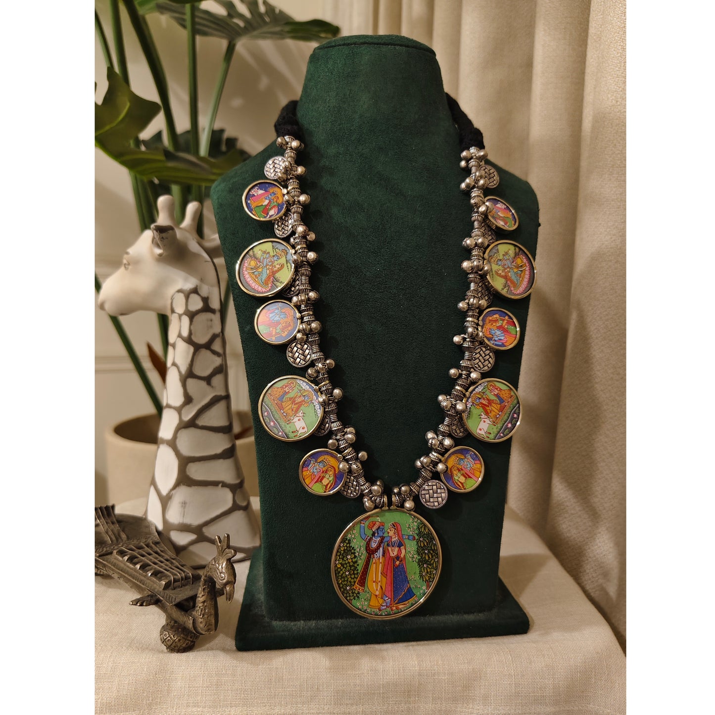 Beautiful Designer Painting Long Necklace