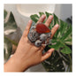 Beautiful Designer Stone Embedded Fusion Adjustable Ring