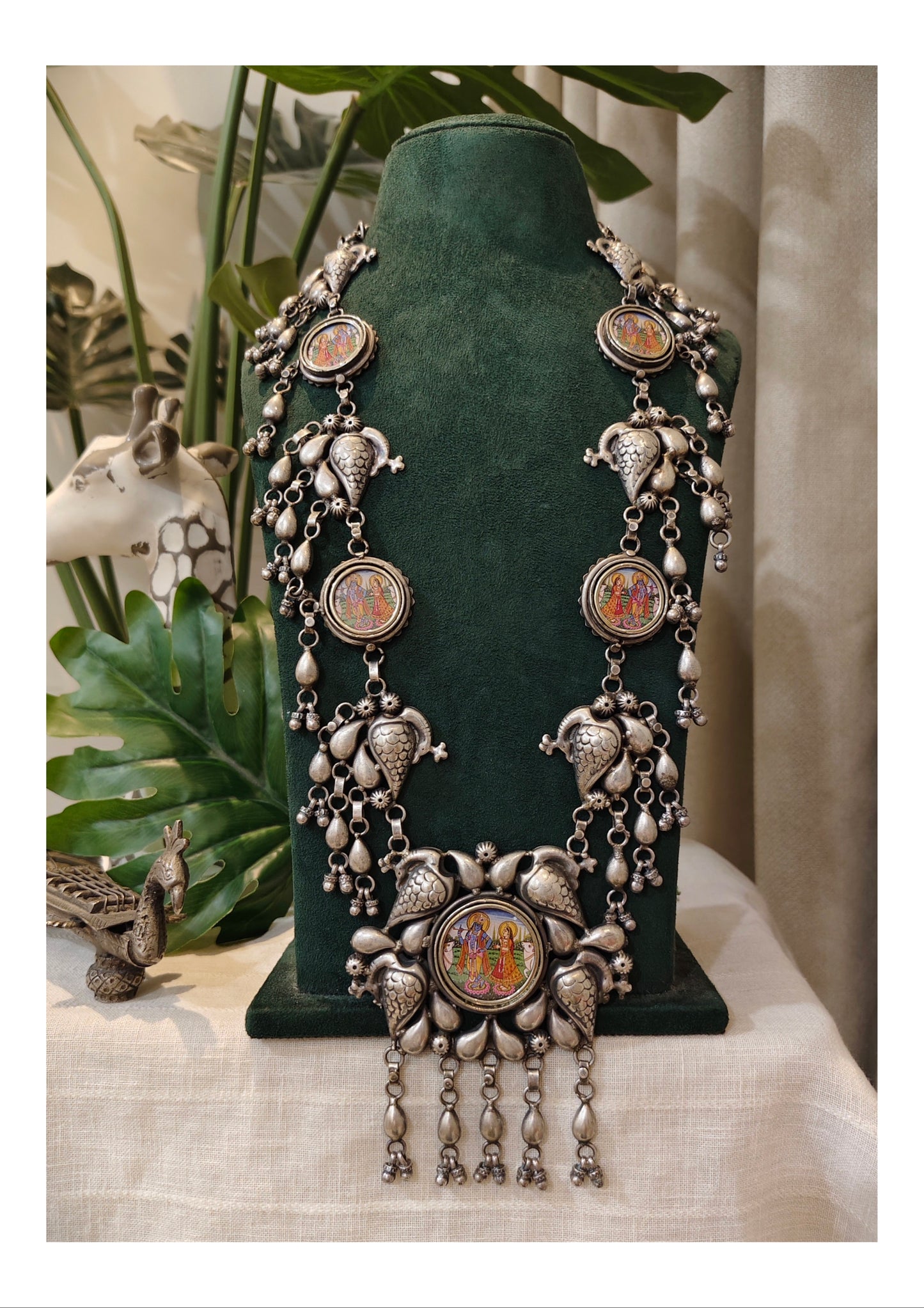 Beautiful Designer Painting Tota Necklace