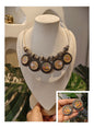 Beautiful Designer Painting Mix Hasli With Earrings