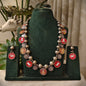 Beautiful Designer Painting Mix With Paatri Necklace & Earrings